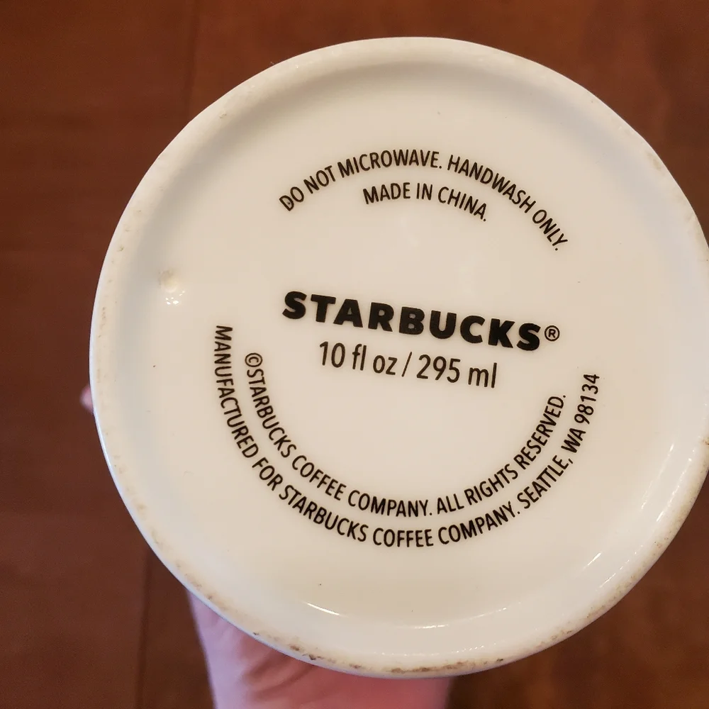 Starbucks White Classic Logo 10oz Ceramic Tumbler